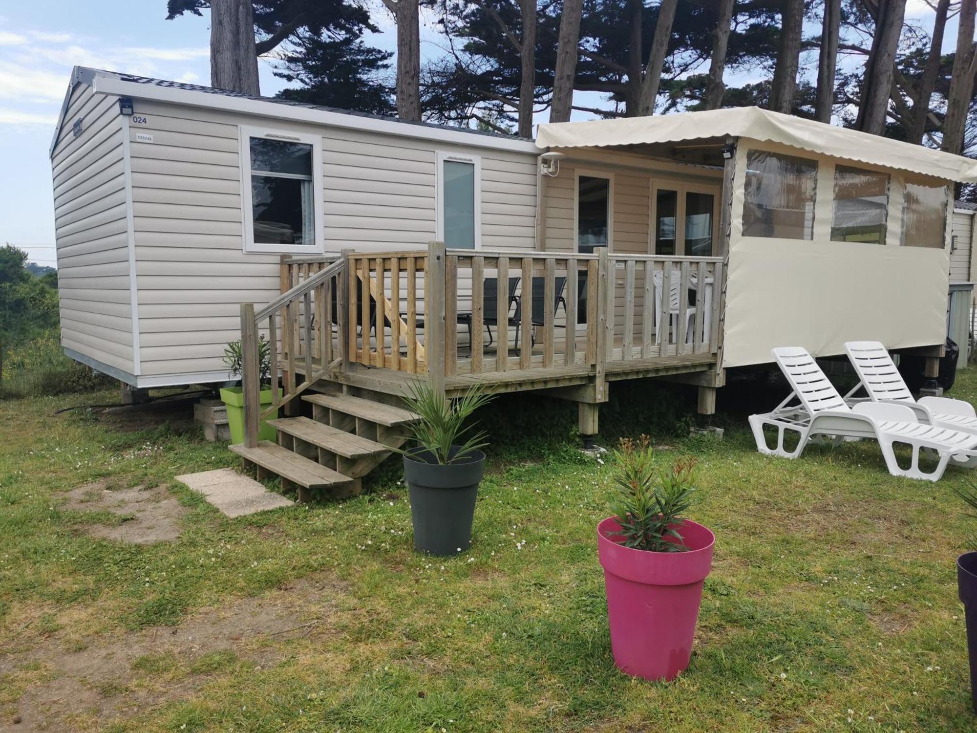 Mobilhome Vue Ocean La Costa Breizha Quiberon Eksteriør bilde